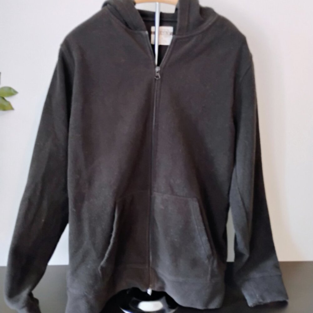 Open Trails Black Fleece Full-Zip Hooded Jacket  Medium
